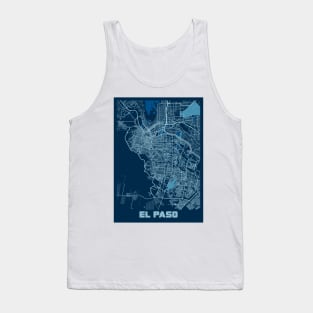 EL Paso - United States Peace City Map Tank Top